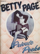Load image into Gallery viewer, Betty Page. Private Peeks Magazine Blicero Books