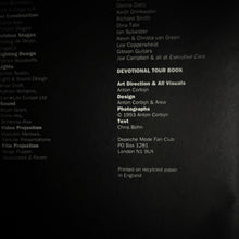Load image into Gallery viewer, Depeche Mode - Devotional Tour Book Tour Book Blicero Books