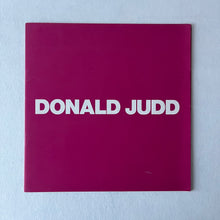 Load image into Gallery viewer, Donald Judd Art Catalog Blicero Books