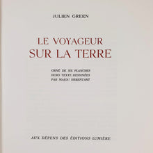 Load image into Gallery viewer, Julien Green - Le Voyageur sur la Terre Book Limited Edition