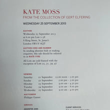 Load image into Gallery viewer, Kate Moss from the Collection of Gert Elfering Auction Catalog Rare slipcase edition of the Christie's auction catalog