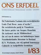 Load image into Gallery viewer, Ons Erfdeel 1983 - Zesentwintigste Jaargang Periodical Blicero Books