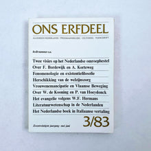 Load image into Gallery viewer, Ons Erfdeel 1983 - Zesentwintigste Jaargang Periodical Blicero Books
