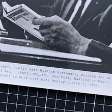 Load image into Gallery viewer, William Burroughs and Allen Ginsberg - 1976 Press photograph Blicero Books