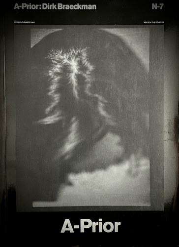Front cover of A-Prior issue #7, a monographic issue on Belgian photographer Dirk Braeckman