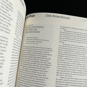  A-Prior issue #7, a monographic issue on Belgian photographer Dirk Braeckman