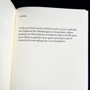 Eva Gerlach - Verder geen leed  (Debuut, herdruk)