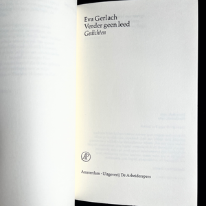 Eva Gerlach - Verder geen leed  (Debuut, herdruk)