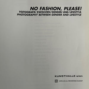 No Fashion, Please! Photography between Gender and Lifestyle