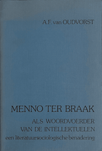 Load image into Gallery viewer, A.F. van Oudvorst - Menno ter Braak als woordvoerder van de intellektuelen Blicero Books
