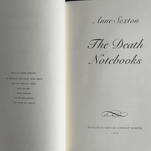 Load image into Gallery viewer, Anne Sexton - The Death Notebooks Poetry book First US edition. First printing
