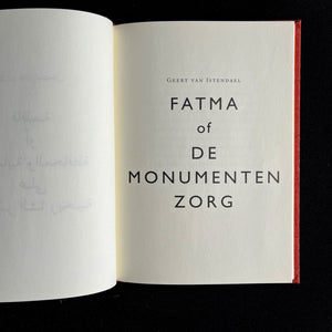 Geert van istendael - Fatma of de monumentenzorg Poetry book Blicero Books