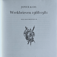 Load image into Gallery viewer, Joyce &amp; Co. - Werkbrieven 1968-1981 Correspondence Blicero Books
