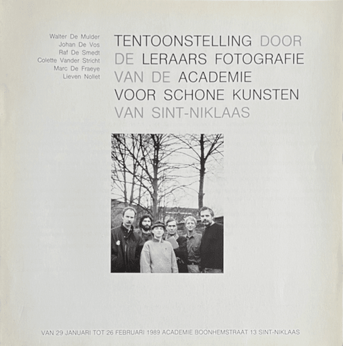 Tentoonstelling door de leraars fotografie Sint-Niklaas - Met eerdere versies van gedichten uit Diep in Amerika Photography catalog 1st and only edition of this extremely rare catalog / brochure