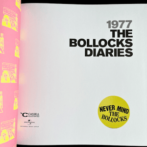 The Sex Pistols - 1977: The Bollocks Diaries Book Blicero Books