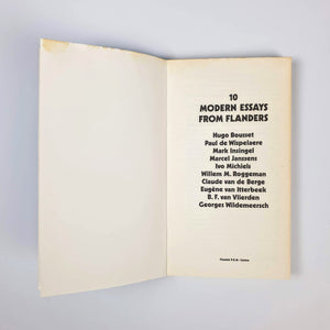 10 Modern Essays From Flanders Hugo Bousset, Paul de Wispelaere, Ivo Michiels, Mark Insingel, Georges Wildemeersch Blicero Books