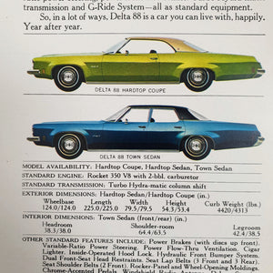 1973 Oldsmobile Brochure Rare