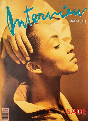 1988 - Andy Warhol's Interview - November issue - Sade (cover) Magazine Blicero Books