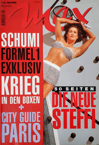 1997/11 - Max November issue - Steffi Graf special Magazine Blicero Books