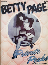 Load image into Gallery viewer, Betty Page. Private Peeks Magazine Blicero Books
