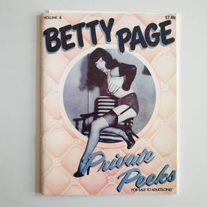 Betty Page. Private Peeks Magazine Blicero Books