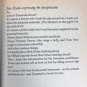 Bob Dylan - Tarantula Paperback Blicero Books