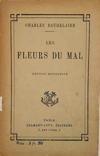 Charles Baudelaire - Les fleurs du mal Book Blicero Books