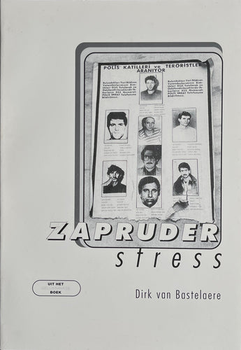 Dirk van Bastelaere - Zapruder Stress Chapbook Super rare Chapbook-style Poetry sequence