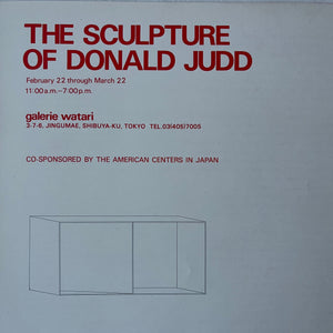 Donald Judd Art Catalog Blicero Books