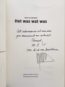 Geert van Istendael - Het was wat was Book Association copy