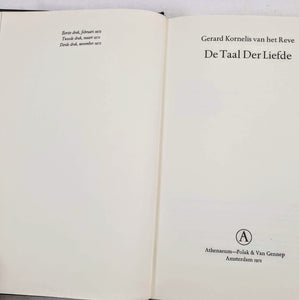 Gerard Kornelis van het Reve - De taal der liefde Book Blicero Books