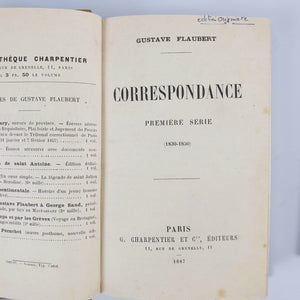 Gustave Flaubert - Correspondance. Première Série (1830-1850) Book Rare