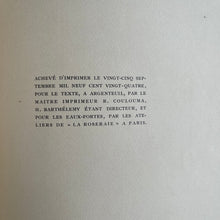 Load image into Gallery viewer, Henri de Regnier - La Canne de Jaspe / Monsieur D&#39;Amercoeur / Le Trèfle noir / Contes à Soi-Même Édition Illustrée De Dix Eaux-Fortes Originales De Drian, aquarellées à la main
