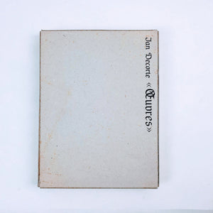 Jan Decorte - Oeuvres Books Cahiers in slipcase