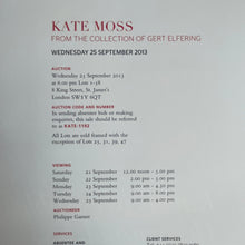 Load image into Gallery viewer, Kate Moss from the Collection of Gert Elfering Auction Catalog Rare slipcase edition of the Christie&#39;s auction catalog
