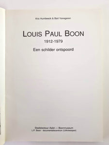 Kris Humbeeck & Bart Vanegeren - Louis-Paul Boon. Een schilder ontspoord Blicero Books