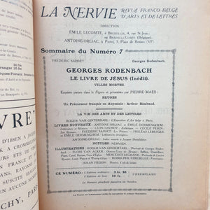 La Nervie - Georges Rodenbach special Magazine Blicero Books