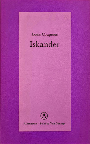 Louis Couperus - Iskander. De roman van Alexander den Grote Book Blicero Books