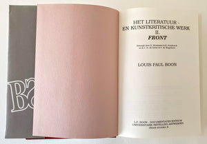 Louis Paul Boon - Het literatuur- en kunstkritische werk II. Front Book Beperkte oplage.