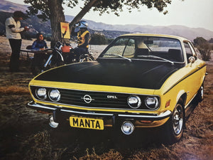 Manta! The 1973 Opels Sales Brochure