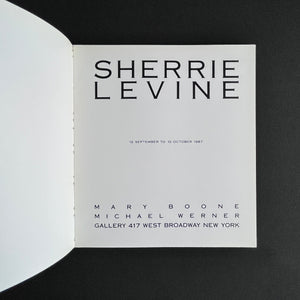 Mary Boone and Michael Werner - Sherrie Levine Art Catalog Super rare