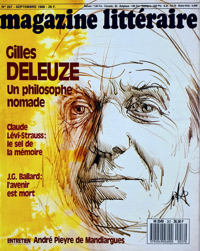 N° 257 - Magazine littéraire - Gilles Deleuze Magazine Blicero Books