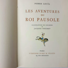 Load image into Gallery viewer, Pierre Louÿs - Les aventures du roi Pausole Book Limited Edition
