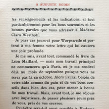 Load image into Gallery viewer, Rainer Maria Rilke - Lettres à Rodin Book in Slipcase Limited Edition
