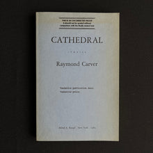 Load image into Gallery viewer, Raymond Carver - Cathedral (Uncorrected Proof) Blicero Books
