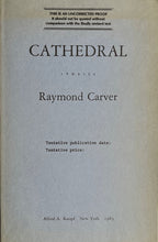 Load image into Gallery viewer, Raymond Carver - Cathedral (Uncorrected Proof) Blicero Books
