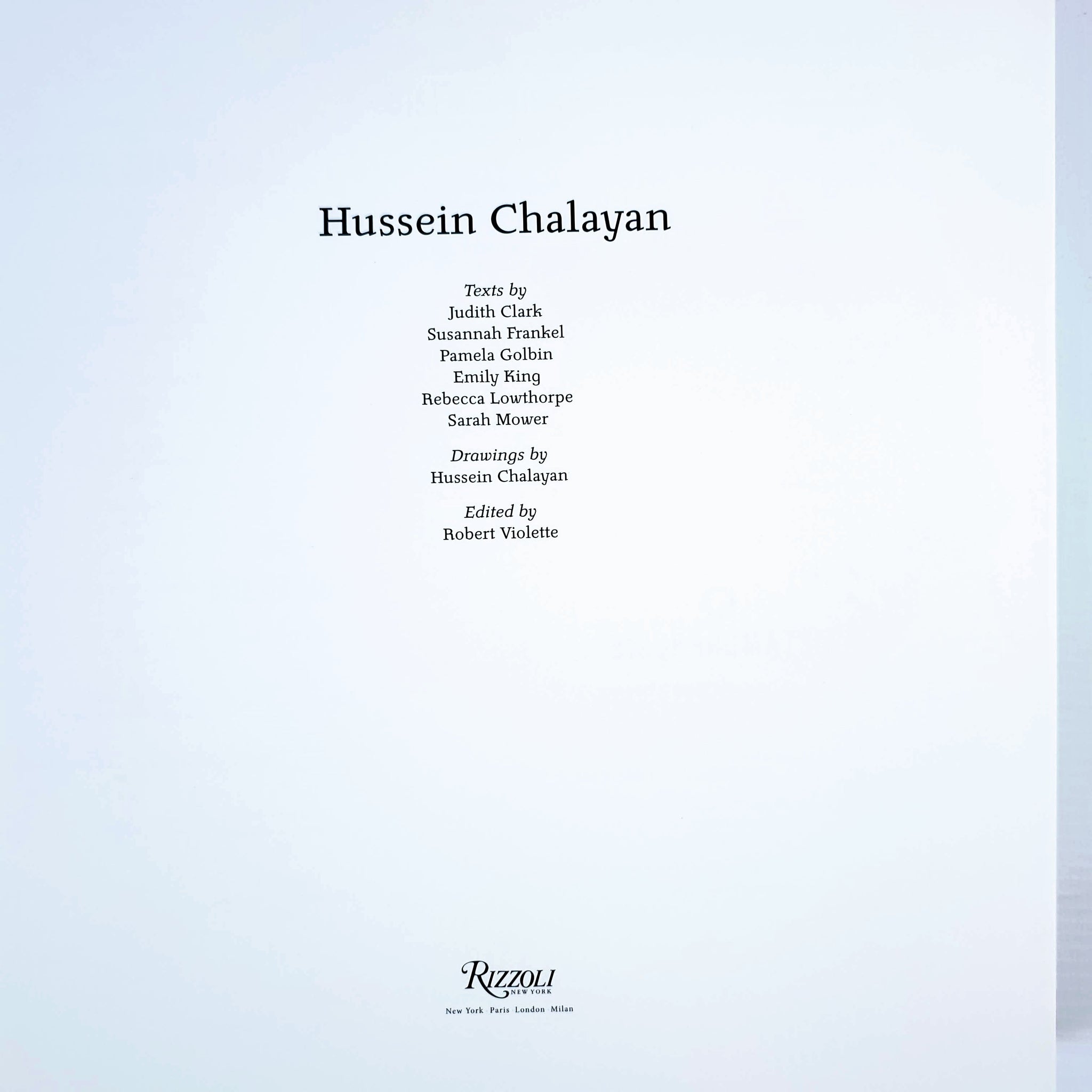 Robert Violette (ed.) - Hussein Chalayan – Blicero Books