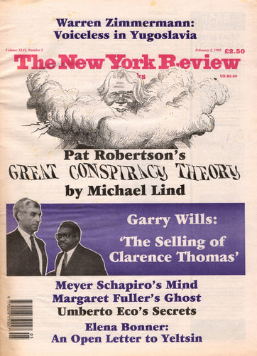 The New York Review of Books. Vol XLII, Number 2, February 2, 1995. Periodical Blicero Books