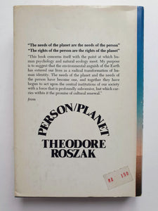 Theodore Roszak - Person/Planet First edition