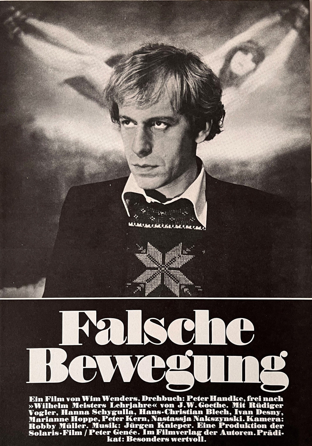 Wim Wenders - Falsche Bewegung Press documentation Blicero Books